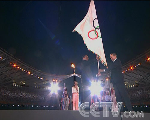 图文：CCTV《同一个梦想》 雅典奥运会闭幕仪式