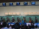 图文：中国射击队奥运选拔赛 众人期待比赛结果
