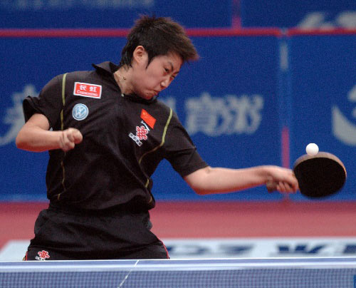 当日,在江苏省扬州市举办的第18届亚洲乒乓球锦标赛女子单打第三轮