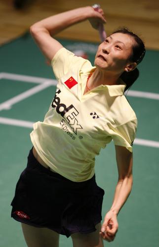 2007年11月28日,中国香港,香港羽毛球超级赛女单第1轮,中国选手张宁2