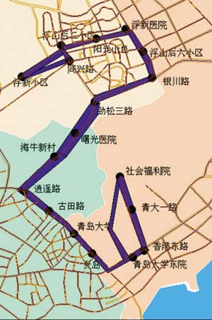 青岛678路公交车路线图图片