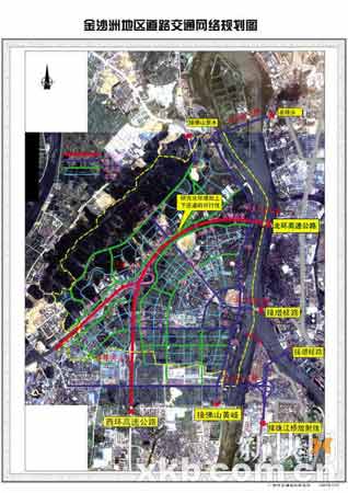 广州新建两座大桥 将连接金沙洲与市中心(图)