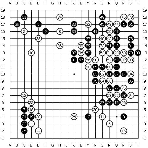 坂田荣男执白中盘胜藤泽朋斋