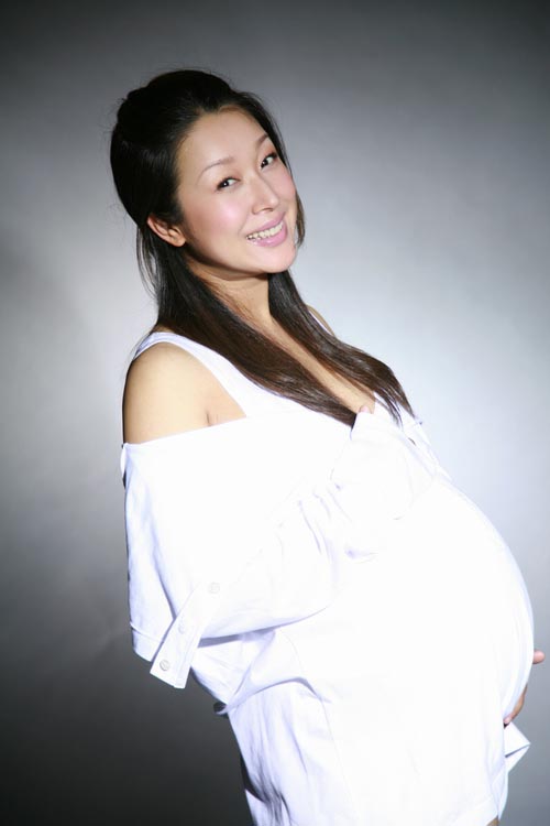 女明星怀孕照片十月图片