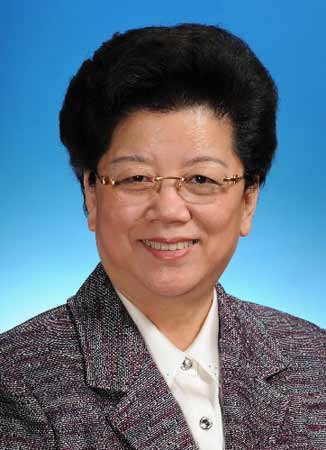 第十一届全国人民代表大会常务委员会副委员长陈至立。新华社发