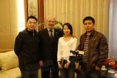 图文：希腊奥林匹亚市长访京 与搜狐采访组合影
