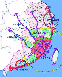 福建打造海西城市群展蓝图 细化城乡统筹(图)