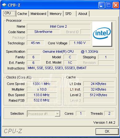 Intel AtomCPU-Zͼ
