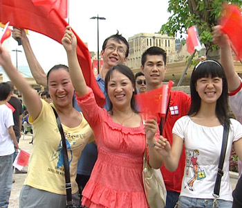 遊客：“中國加油！北京加油！奧運加油