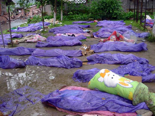 汶川地震死难者照片图片