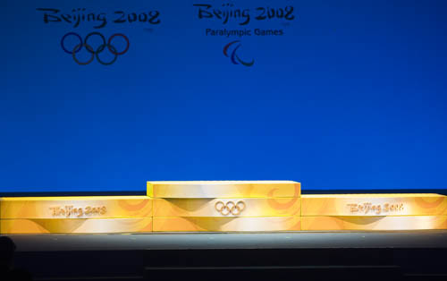 奥运会颁奖台图片
