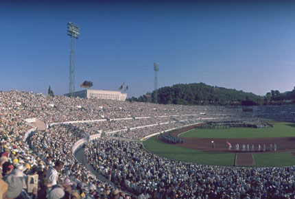 1960年8月25日，罗马奥运会开幕式体育场全景