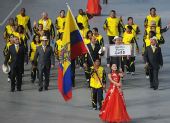 图文：北京奥运会运动员入场式 厄瓜多尔入场