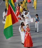 图文：北京奥运会运动员入场式 几内亚奥运代表