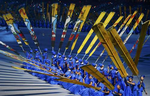 图文：北京奥运开幕式 丝路演出夺人眼球7