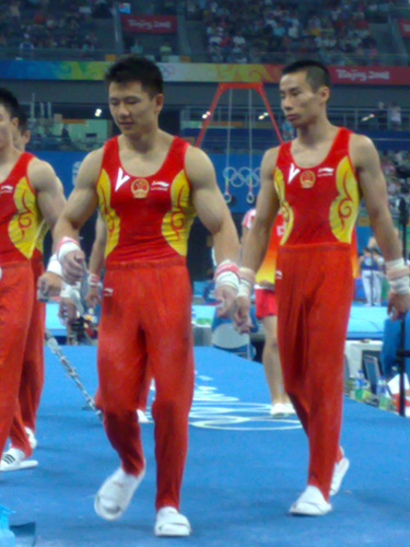 图文：中国男子团体资格赛 陈一冰和肖钦
