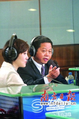深圳市市长许宗衡在《民心桥》节目现场鲁力摄