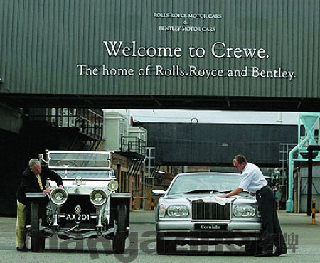 1907 ˹˹ұߵһ˹˹γĶԱȣǳ,2003 the home of Rolls-Royce and Bentley Ӳڣ the home of Bentley