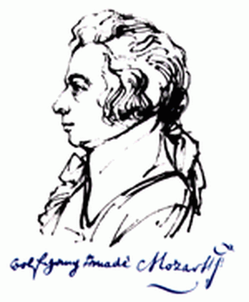 莫扎特的简笔画图片