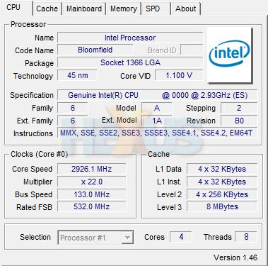 Nehalem Core i7 2.93GHzȫ