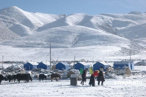 雪后探访当雄地震灾区中心地带