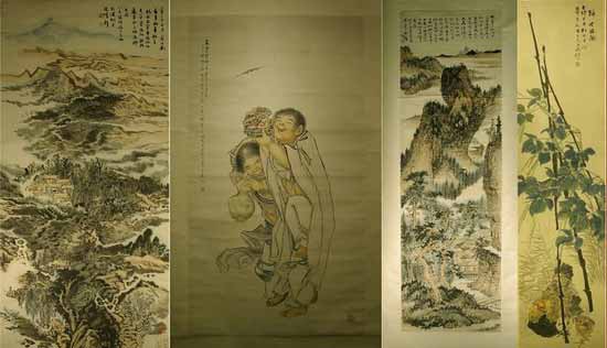 展》雲集了自清末民初至今跨兩個世紀的四十餘位海派書畫大師錢慧安