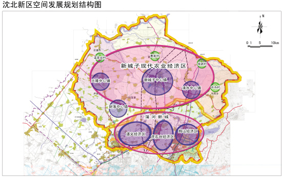 沈北新区空间发展规划结构图