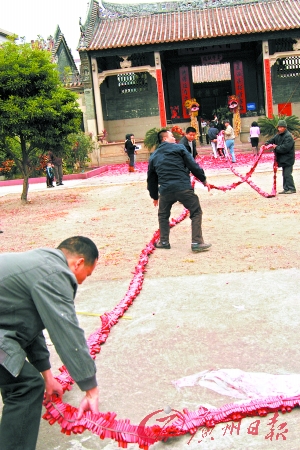 广州鞭炮排炮图片