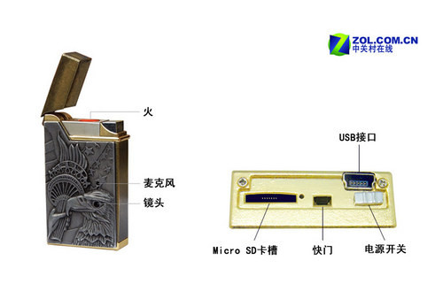 偷拍利器007装备 国外惊现打火机摄像机