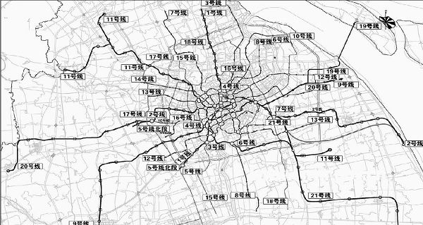 上海未來10年再建13條軌交新建3條虹橋首發