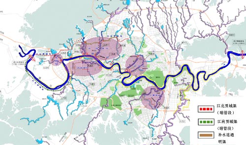 南宁城市水系规划总图。南宁市规划局提供
