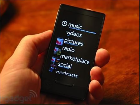 微软MP4: OLED触摸屏 微软Zune HD播放器真机曝光