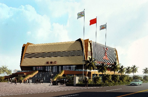 为迎接广州亚运会足球和篮球比赛,广州市番禺区英东体育场和英东体育