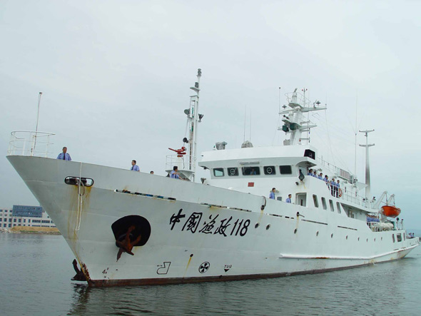 中国渔政执法船 图片来源:环球网