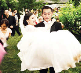 刘烨抱起新娘
