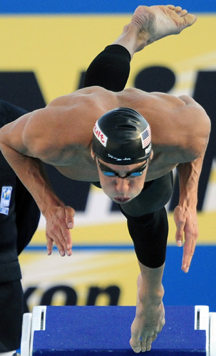 图片 世锦赛菲尔普斯200米蝶泳夺冠