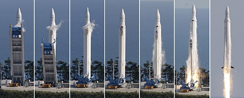 外媒议韩火箭"部分成功 称技术不如朝鲜(图)
