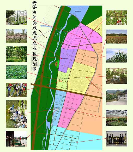 西谷汾河高效生态观光旅游规划图