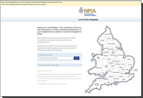 英國網上發佈犯罪地圖 可查任何地區犯罪率(圖)