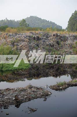 番禺大石的垃圾填埋场 图\大食