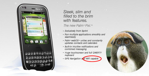 Wi-F?Palm Pixi 