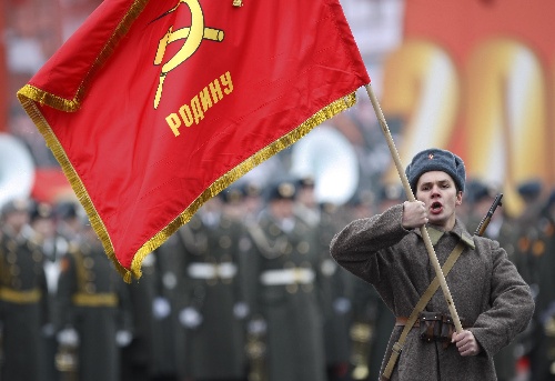 苏联国旗和中国党旗图片