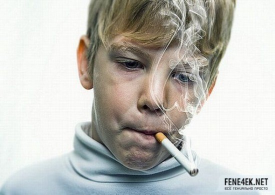 组图世界各国抽烟的孩子