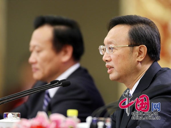 外交部部长杨洁篪回答记者提问 中国网 杨佳