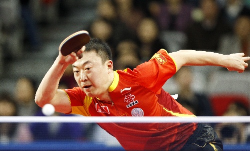 图文乒乓球亚洲杯男单14决赛马琳扣球