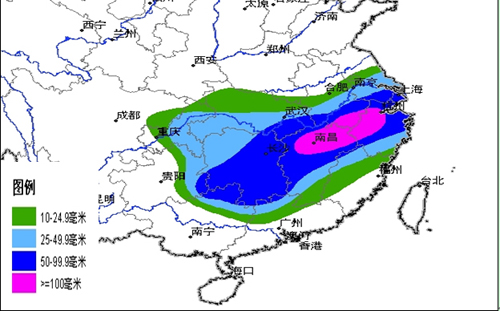 長江中下游地區將迎來一次強降雨過程(組圖)