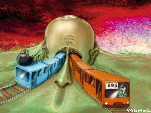 印尼比利时媒体相继刊发讽刺莫斯科地铁爆炸漫画(组图)