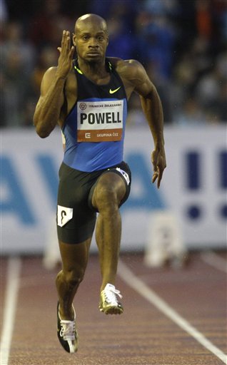 鲍威尔100米最好成绩图片