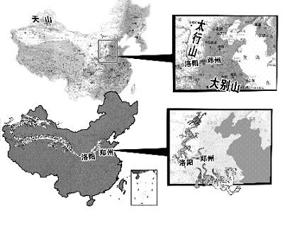 中国地图上的龙位置图片