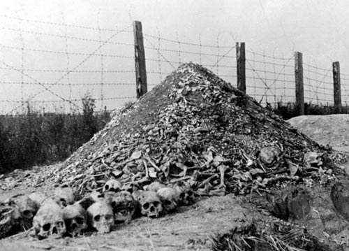 波兰纳粹集中营火灾超过一半建筑物被烧毁图